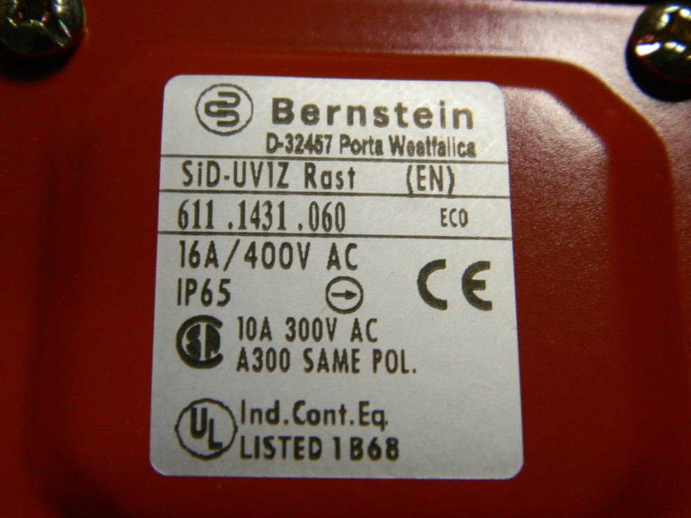 Bernstein SID-UV1Z RAST Rast Reissleinenschalter 611.1431.060 Cable Pull Switch