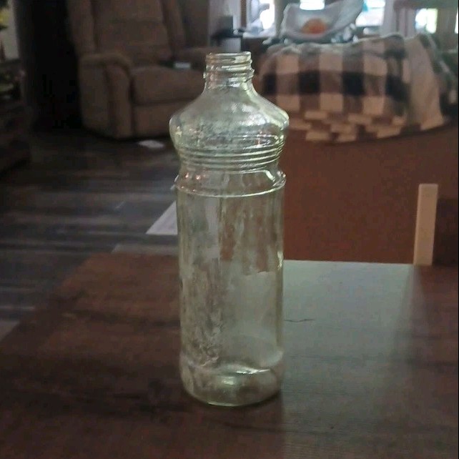 Clear Glass Collectible Bottle
