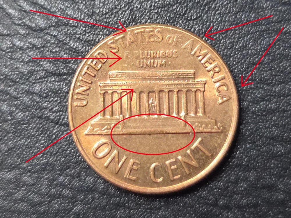 1972-D US Penny Many Errors