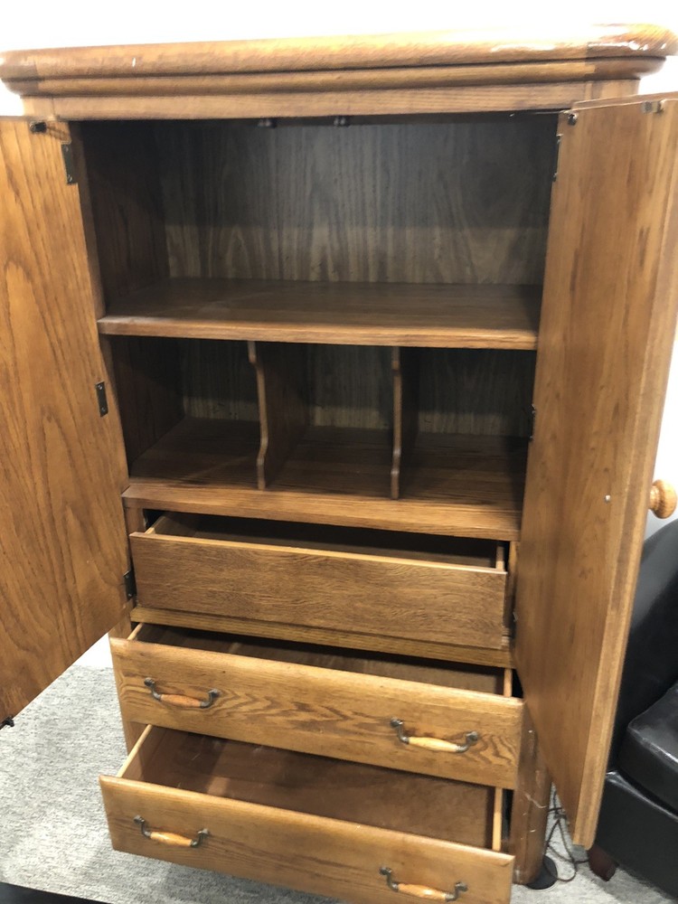 SOLID OAK ARMOIRE