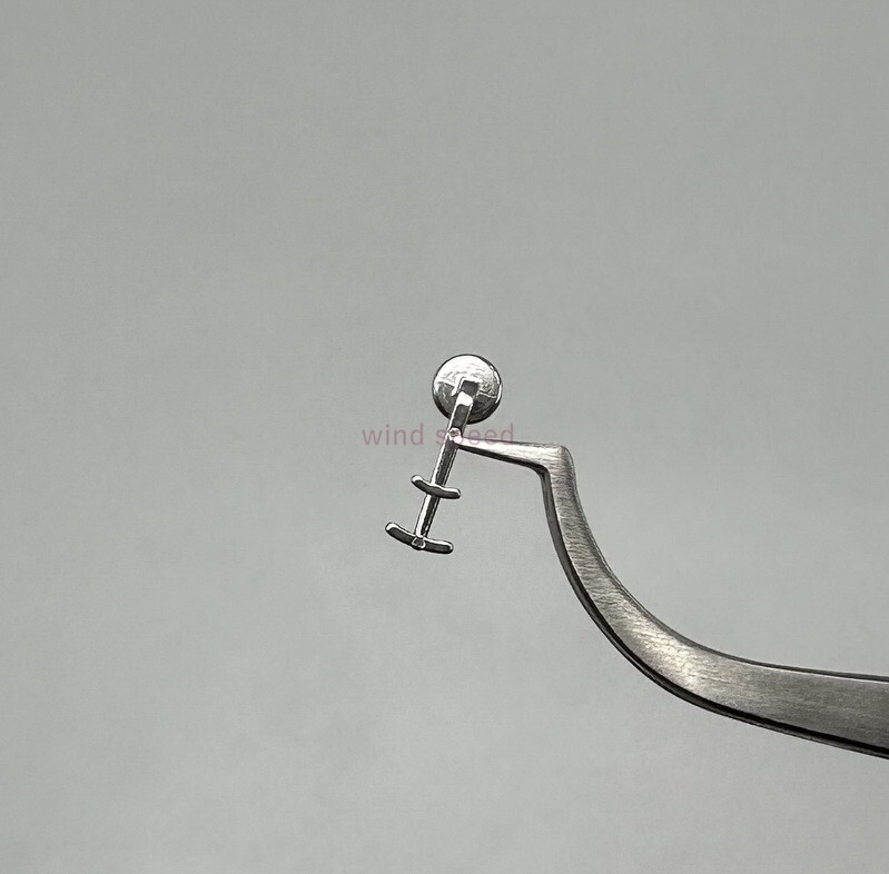 50× Dental Orthodontic Bondable Lingual Button Crimpable Round Multi-hook Double