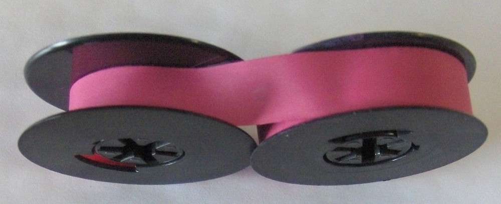 Hermes Baby 1000 Solid Pink Typewriter Ribbon + Free Shipping