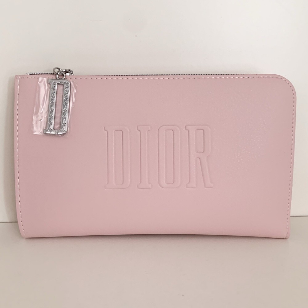 Dior Pink Zippy Cosmetic Pouch
