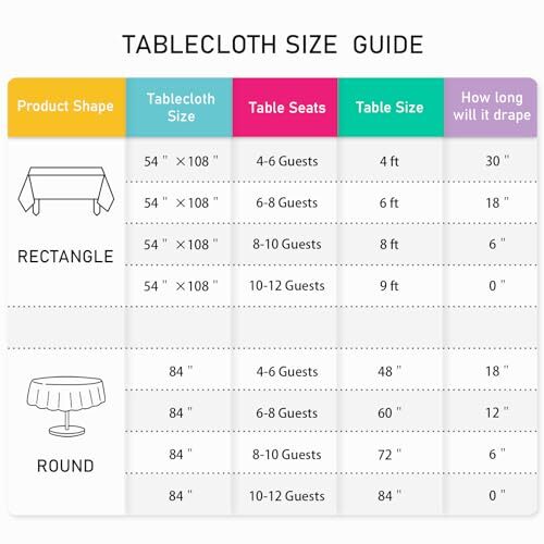 12 Pcs Plastic Tablecloth for Rectangle 54" X 108" Rectangle (12 Pcs) Brown