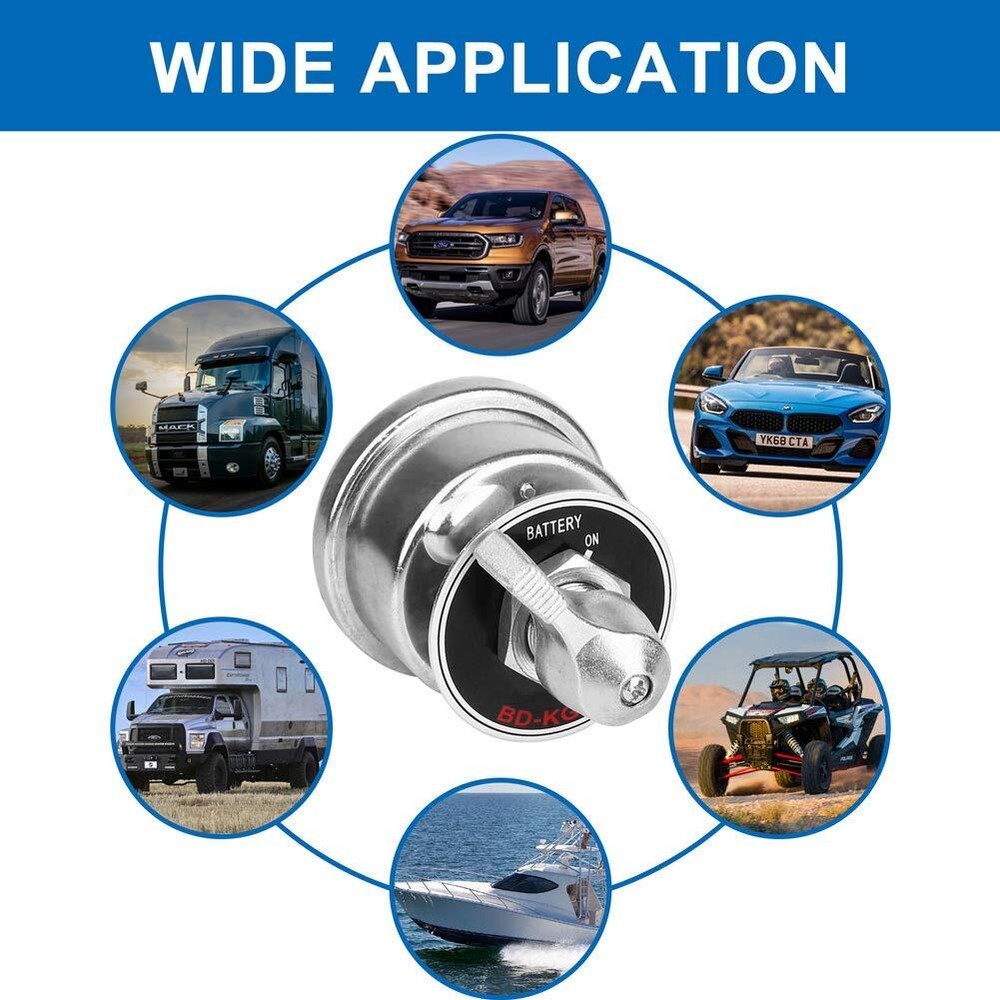 Master Battery Quick Disconnect Power Cut Shut Off Switch 2 post SPST Cut-Off