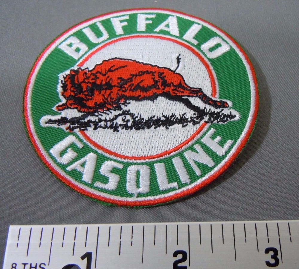 BUFFALO GASOLINE Embroidered Iron On Uniform-Jacket Patch 3"