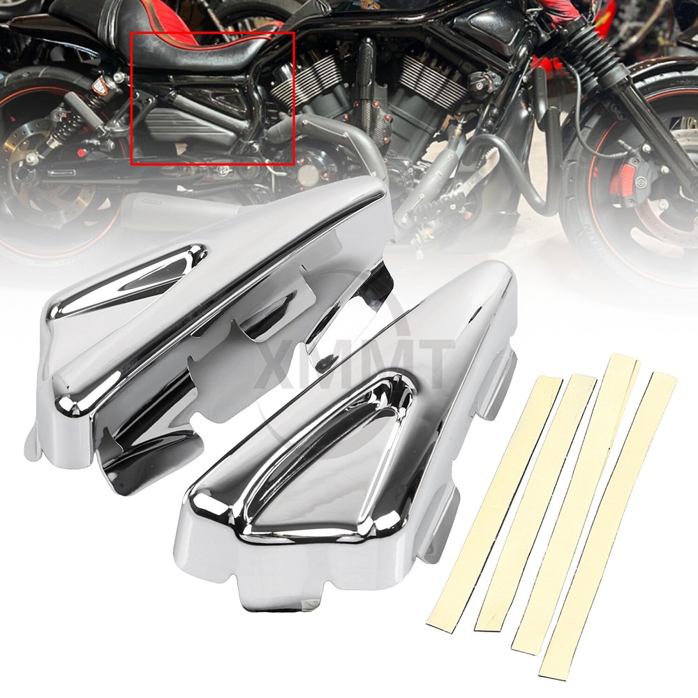 Chrome Left &Right Side Frame Tank Covers For Harley Night Rod VRSCD 2007-2008