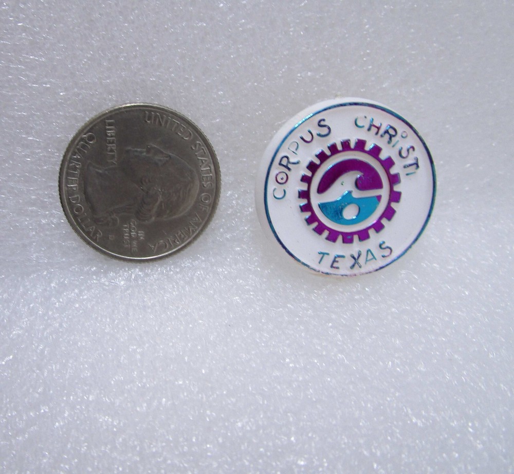 Corpus Christi Texas Plastic Pin