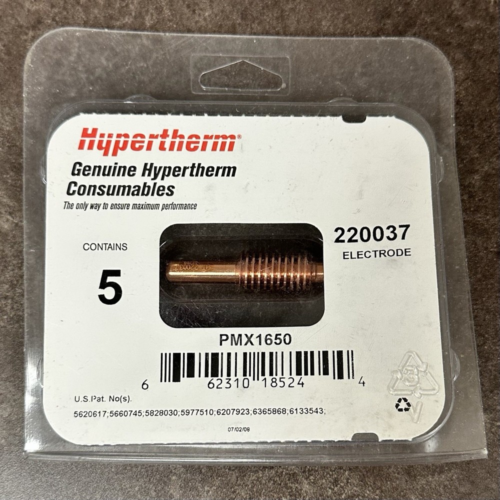 Hypertherm Genuine Powermax 220037 Electrodes PMX1650 (5-PK)!
