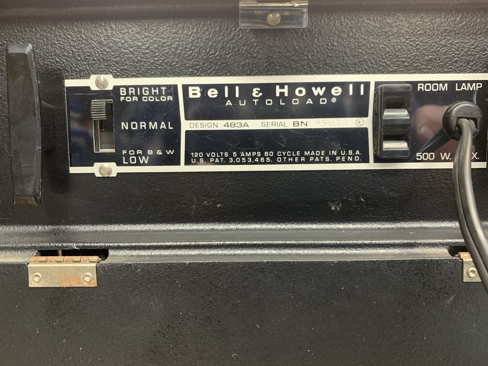 Bell & Howell 483a Super 8mm Autoload Projector Restored. Needs DSW Lamp.