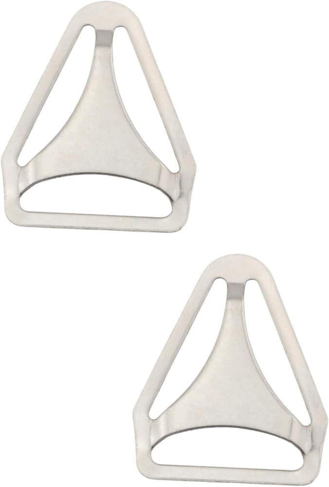 10PCS Triangular Rear Slide Adjuster Shoulder Strap Metal Adjustable Buckle Sewi