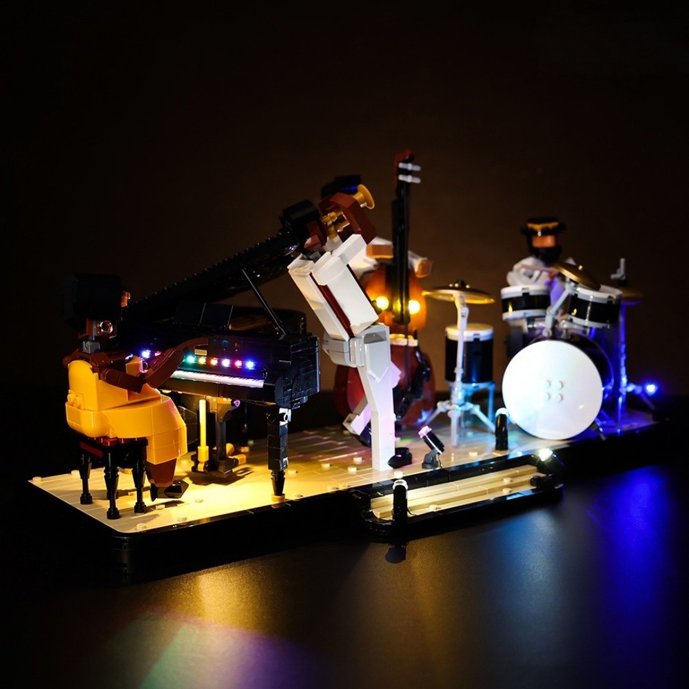 LED Light Kit for Jazz Quartet - Compatible with LEGO® 21334 Set (Remote)