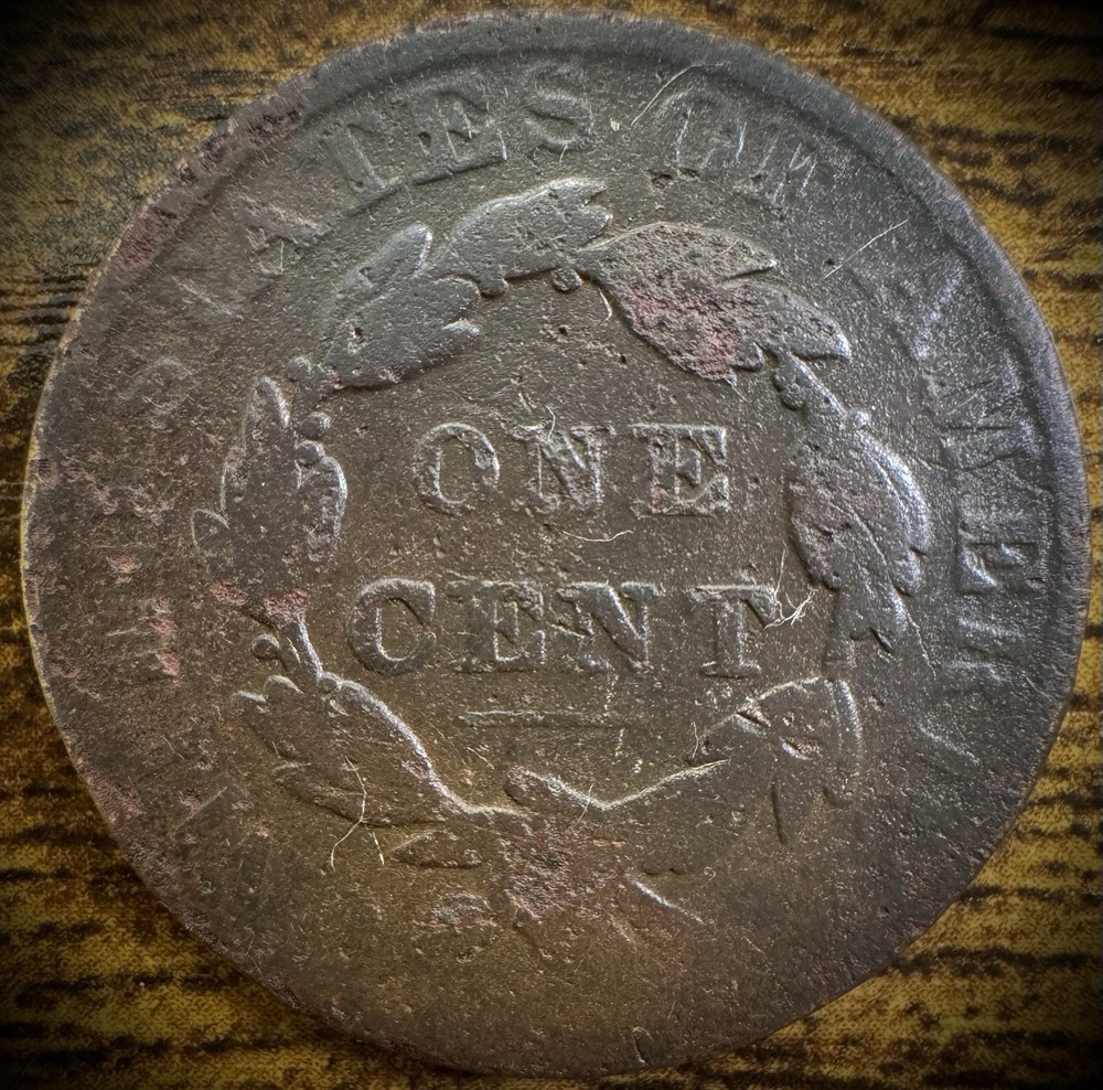 1838 Large Cent Coronet Head Matron Style