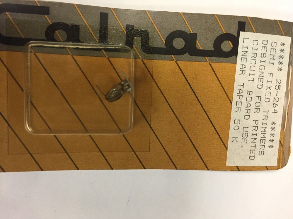 CALRAD 25-264 50K OHM LINEAR TRAPER TRIMMER NOS