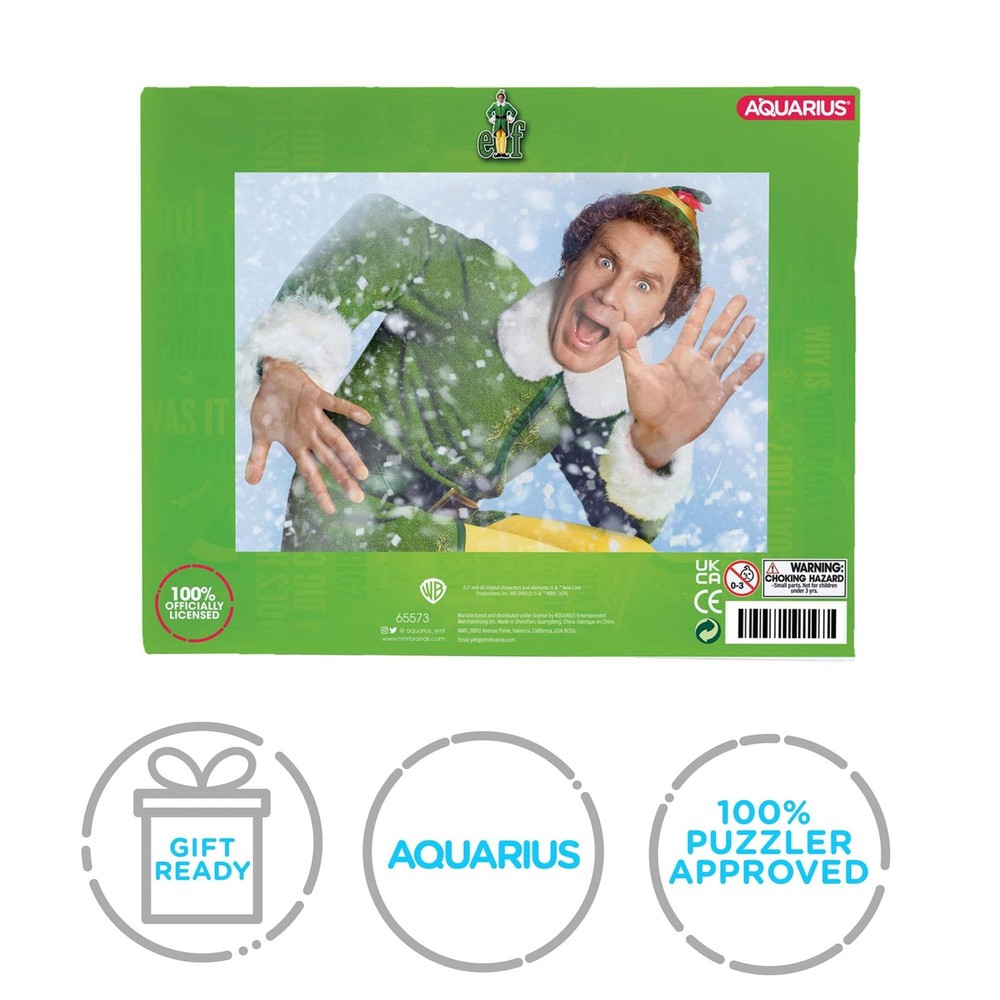 Elf 1000 Piece Glitter Snow Jigsaw Puzzle