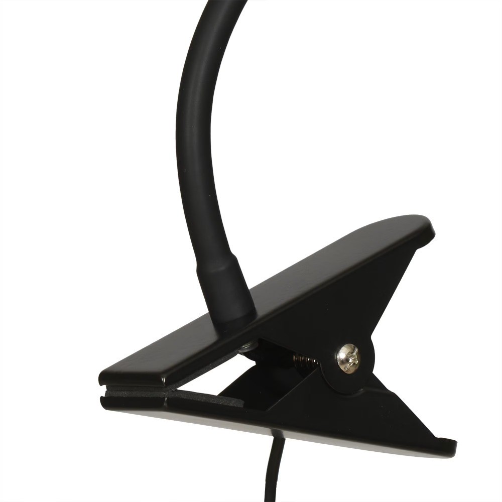 13" LED USB-Powered Dimmable Clip-on Task Lamp, Black