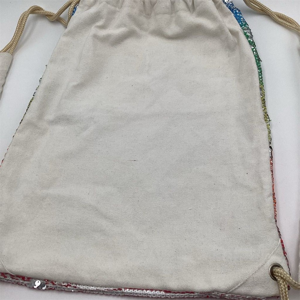 LURICO Unicorn Sequin Drawstring Bag Large Multicolor Kids Backpack