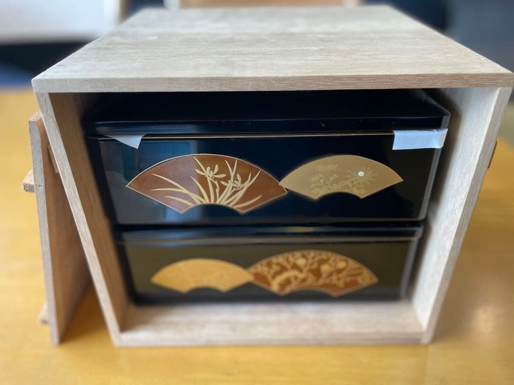 Jubako Bento Box Japanese set Oju lacquer table