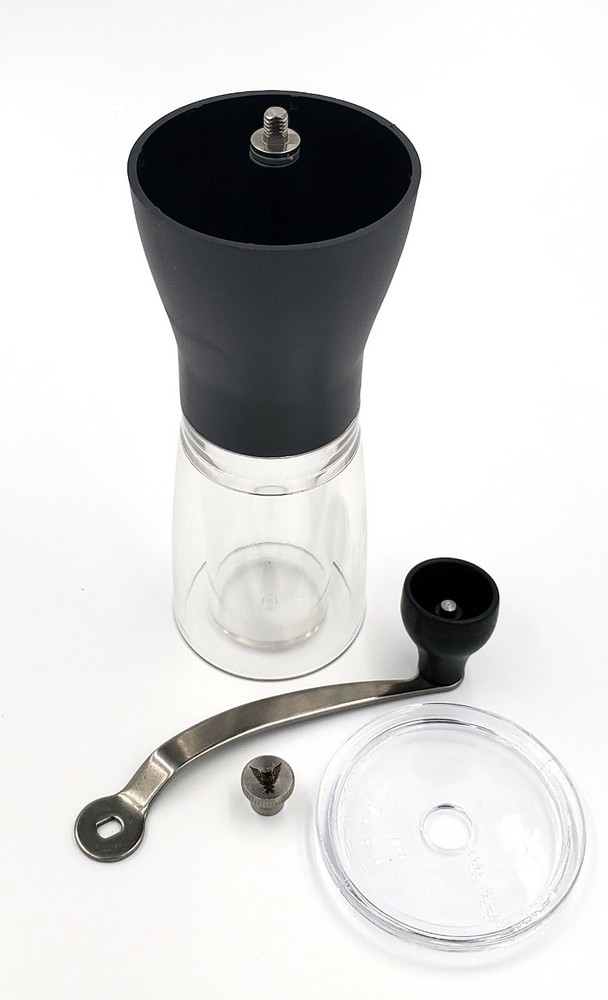 Small Manual Coffee Grinder Beans Nuts Adjustable Conical Ceramic Burr Spice