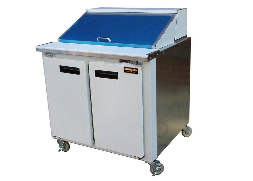 Cooltech 2 Door Refrigerated Sandwich Prep Table 36"