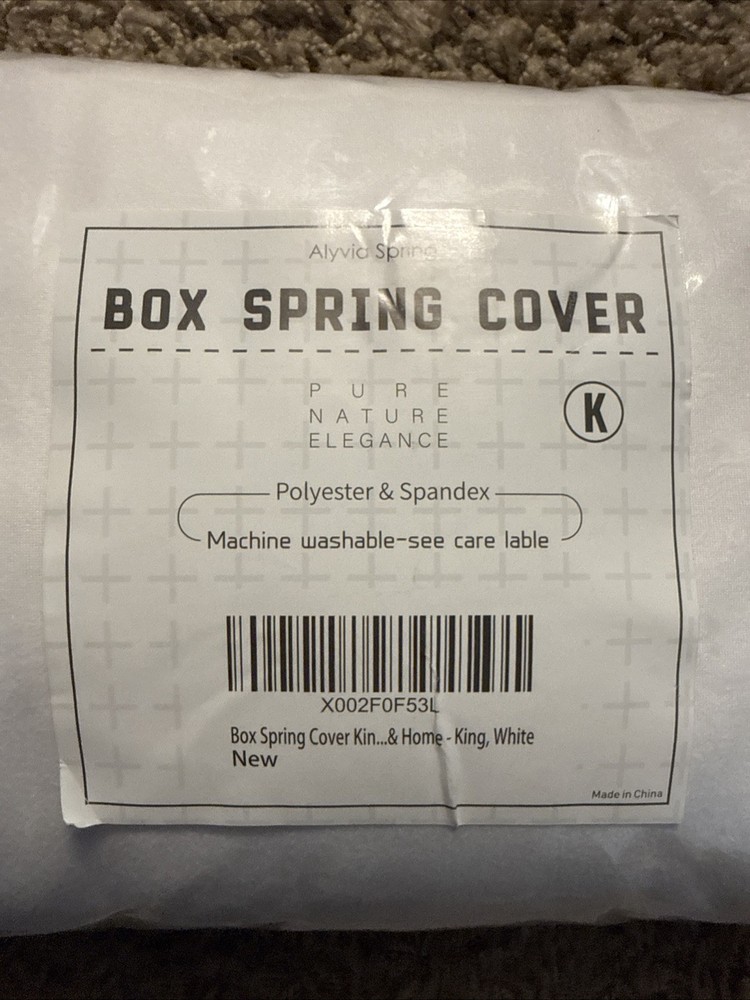 Alyvia Spring Box Spring Cover King, New