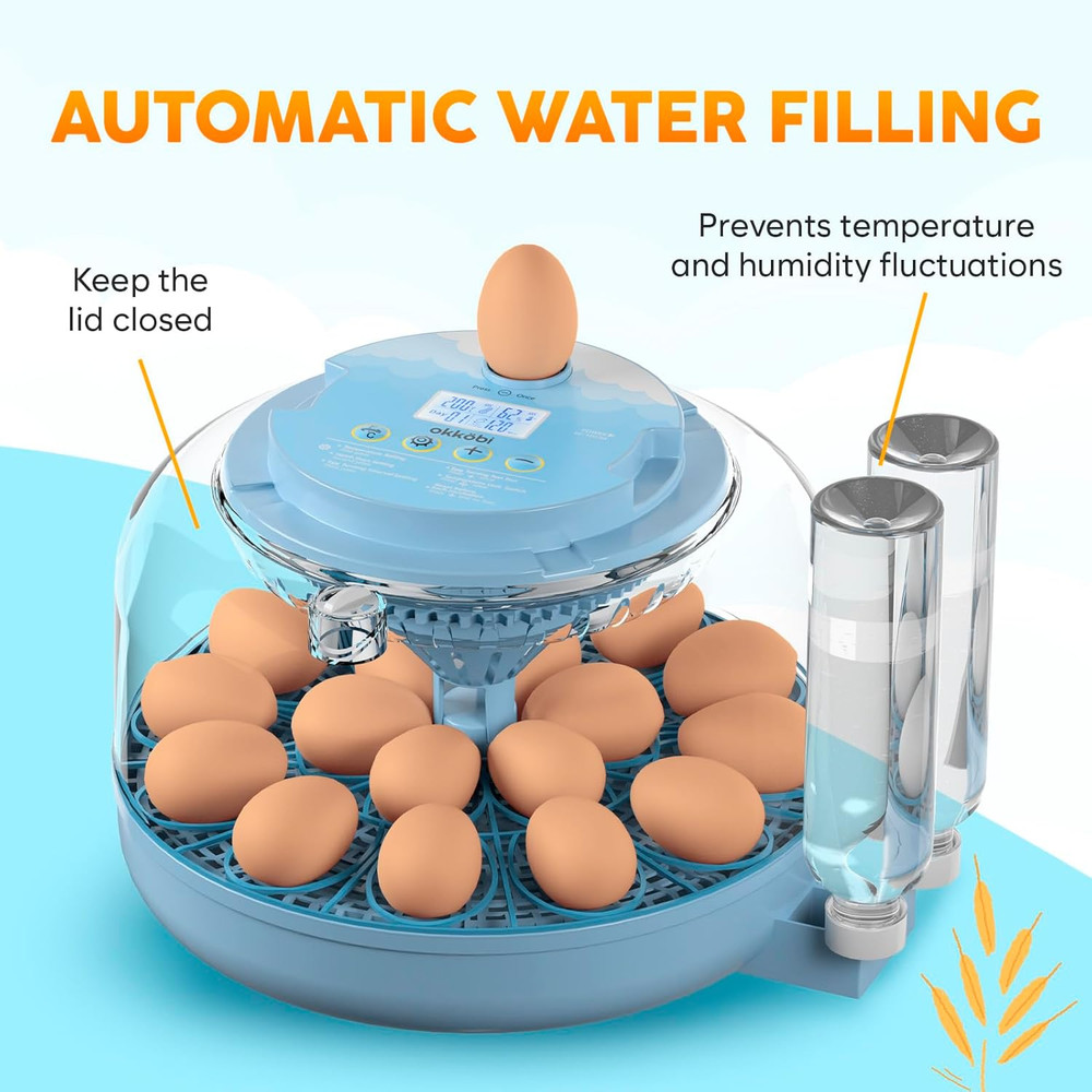 18 Egg Incubator with Automatic Egg Turning and Humidity Control – Egg Incubator