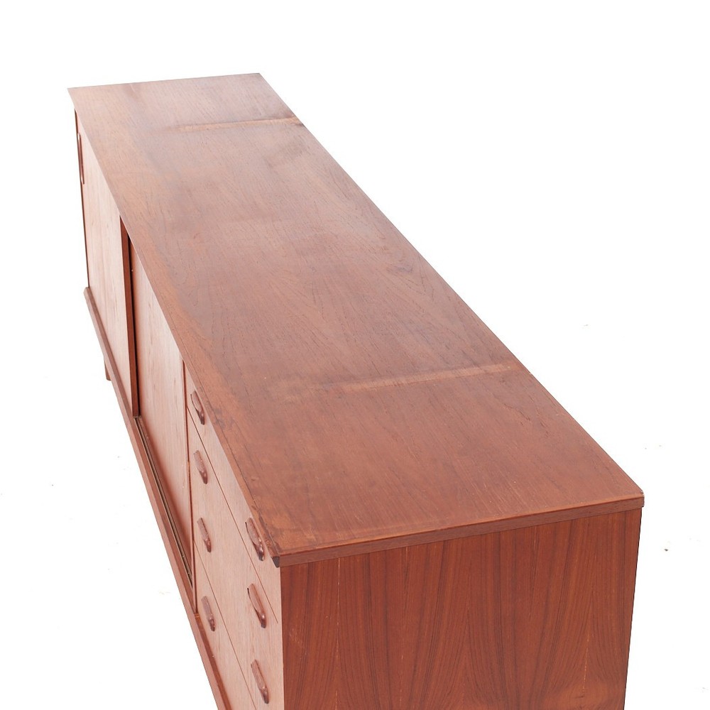 Arne Vodder Style Mid Century Teak Credenza