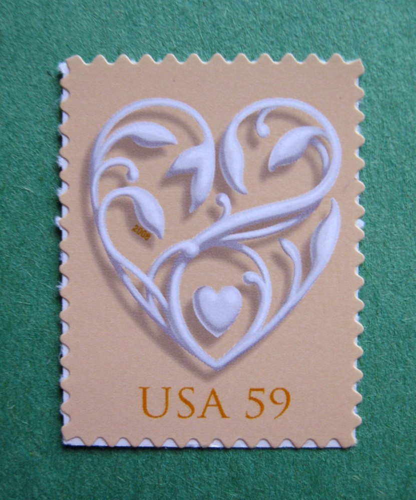 Sc # 4272 ~ 59 cent Wedding Heart Issue
