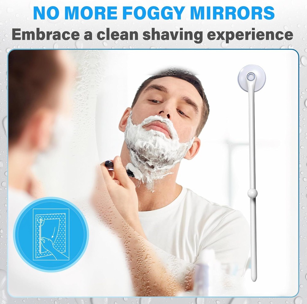 Bathroom Mirror Squeegee, Mirror Defogger