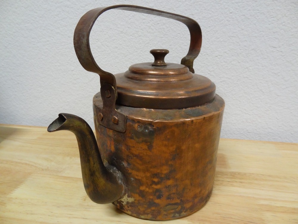 VINTAGE RUSSIAN COPPER POT KETTLE