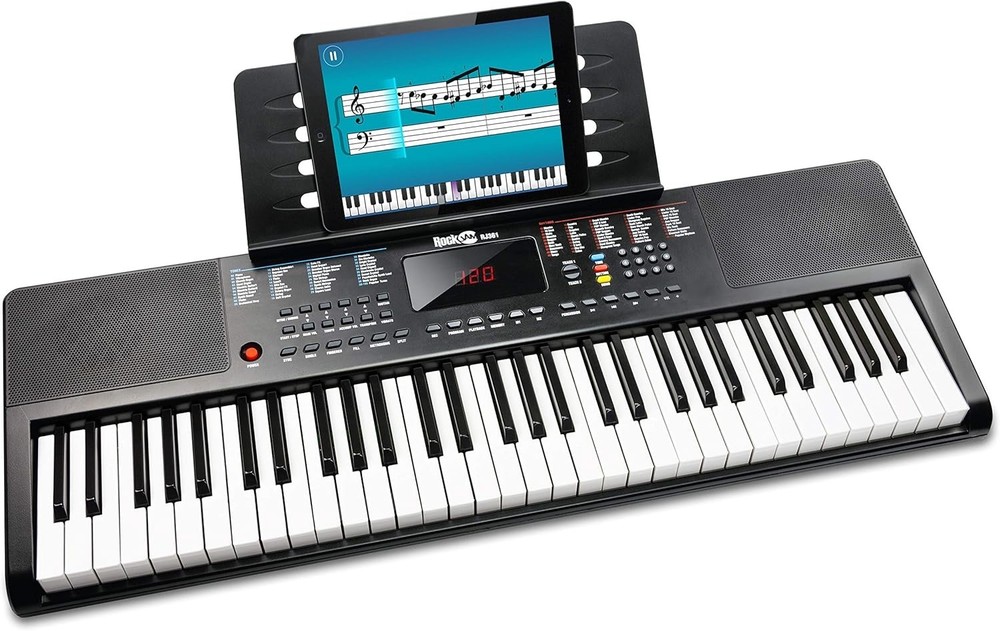 61-Key Compact Digital Piano with LED Display & Learning Features for All
