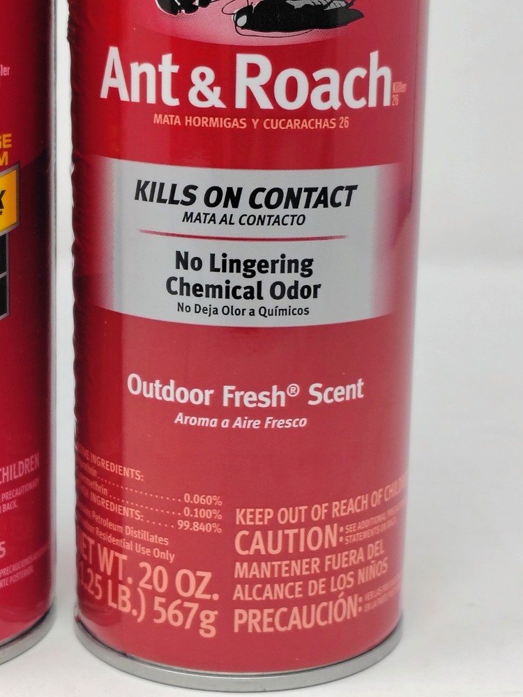 Raid Defend Ant & Roach Kill Beetle Spiders On Contact 20 Oz Each 2 Pack NEW