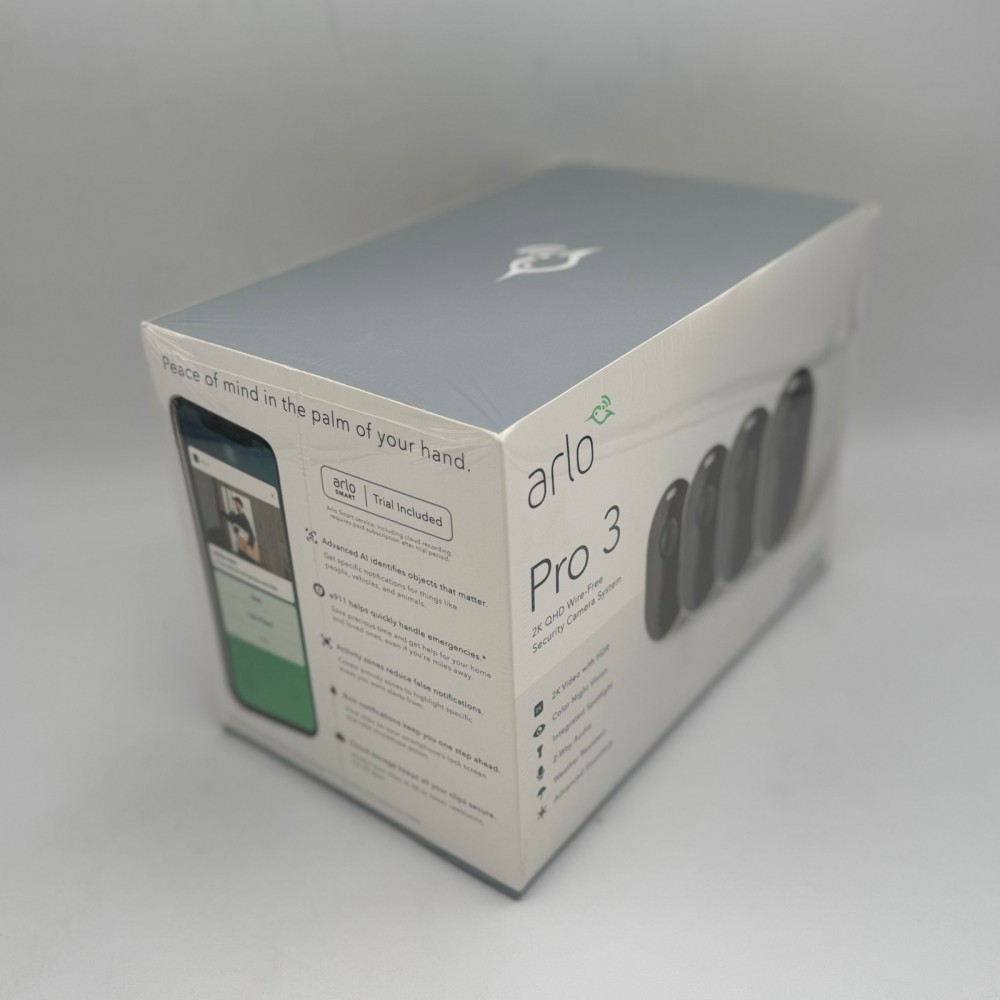 Arlo Pro 3 4-Camera Security Camera System VMS4440P-100NAS