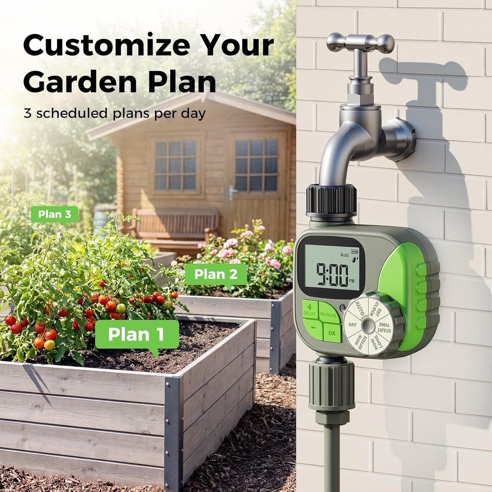 Sprinkler Timer- Hose Timer for Garden Hose, Programmable Watering Timer and