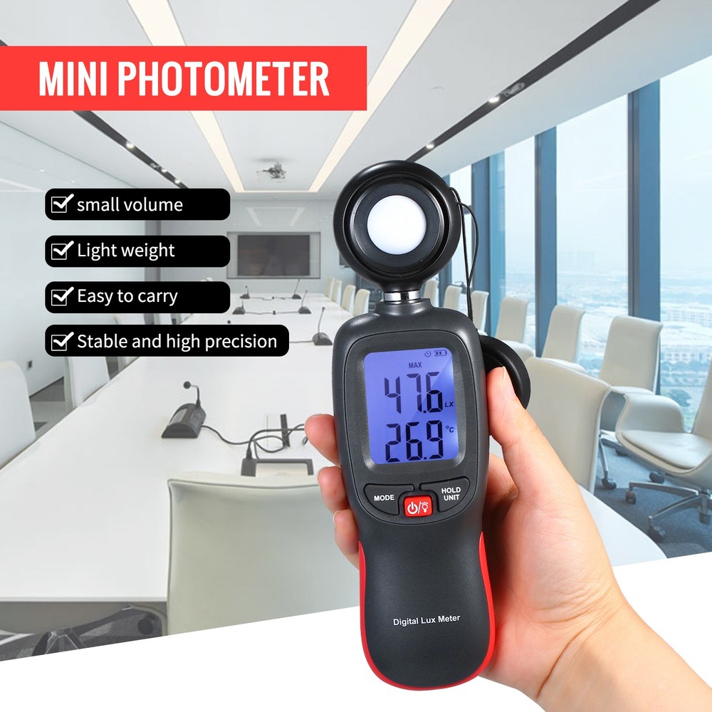 Digital Meter LCD Display Handheld Illuminometer Mini Luminometer WDNN