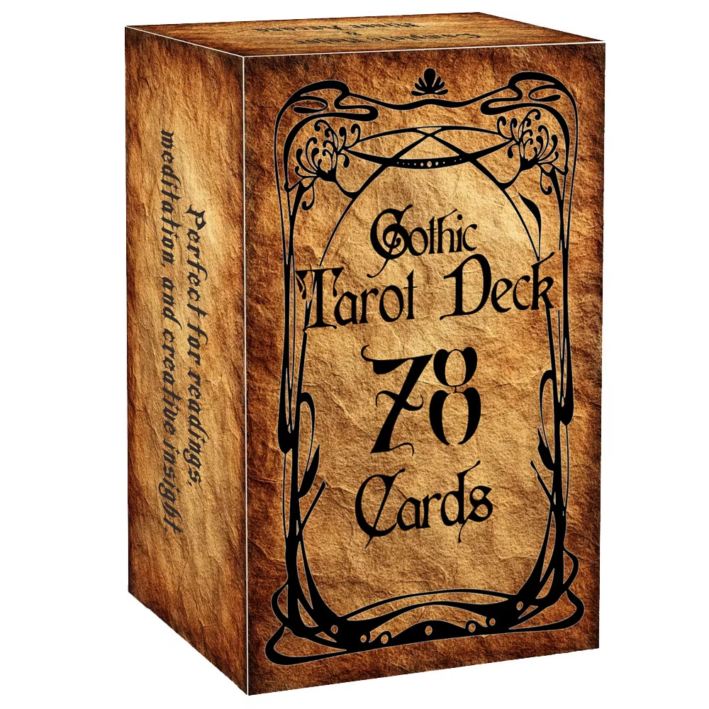 Gothic Vintage Tarot Deck: 78 Cards & Guide (13x8 cm / 5.1x3.1 in) Retro Set