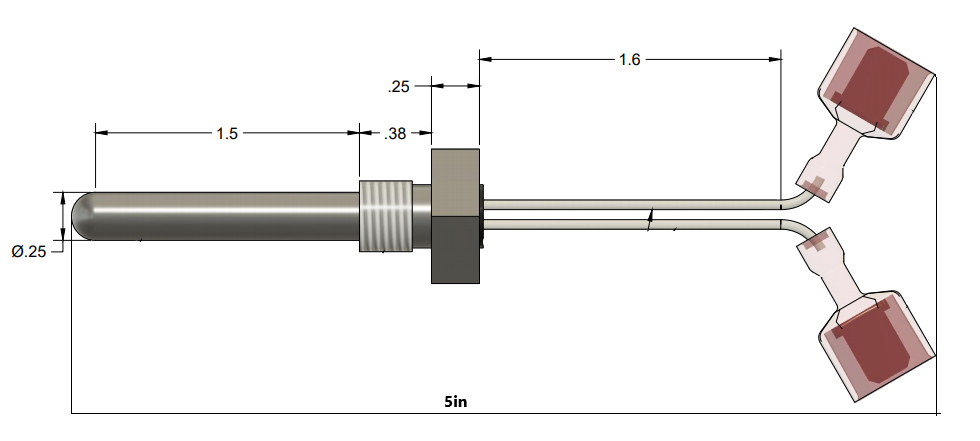 Replacement for Pentair 42002-0024S Stack Flue Sensor (2-Pack)