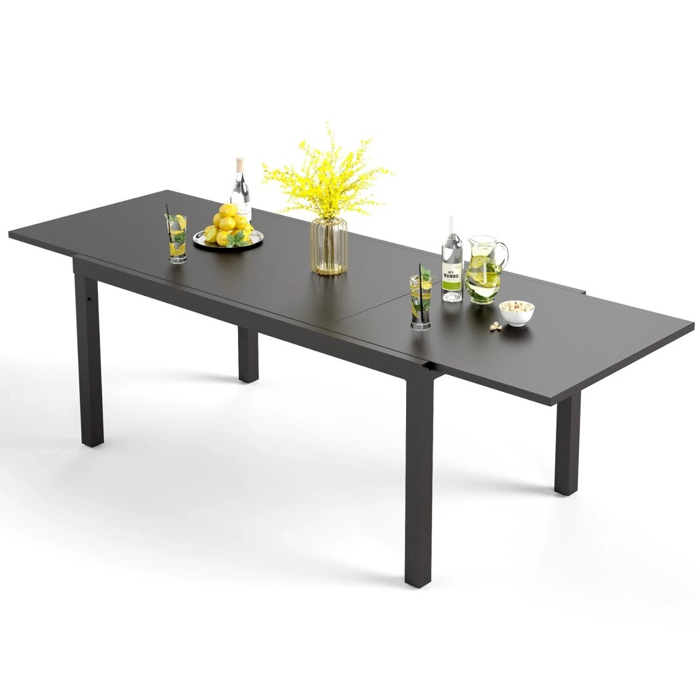 Outdoor Dining Table Patio Dining Table Expandable Adjustable Candlelight Dinner