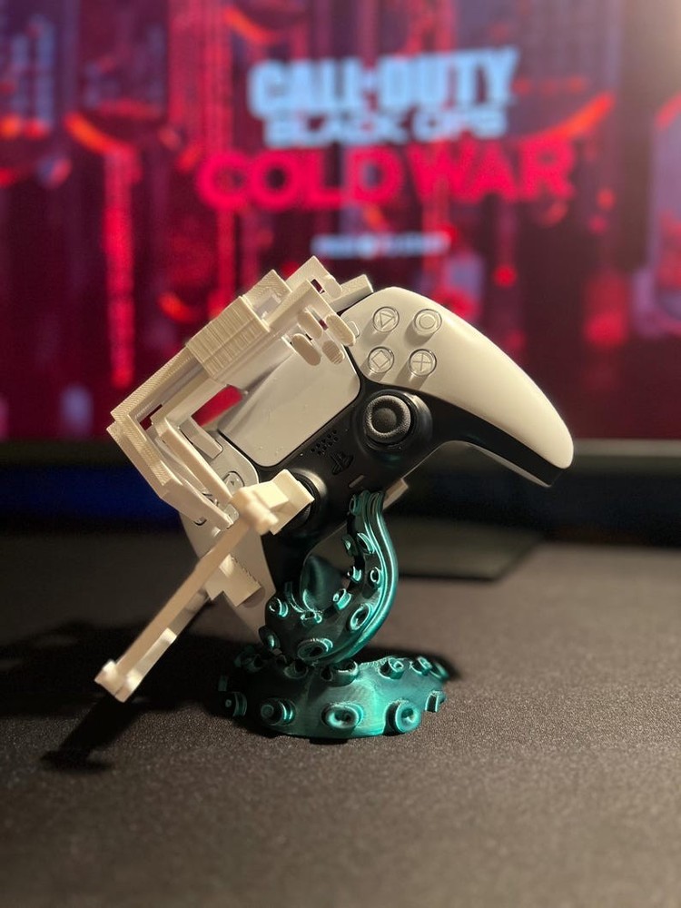 PS5 Controller Stand – 3D Printed Kraken Tentacle | DualSense Display Accessory