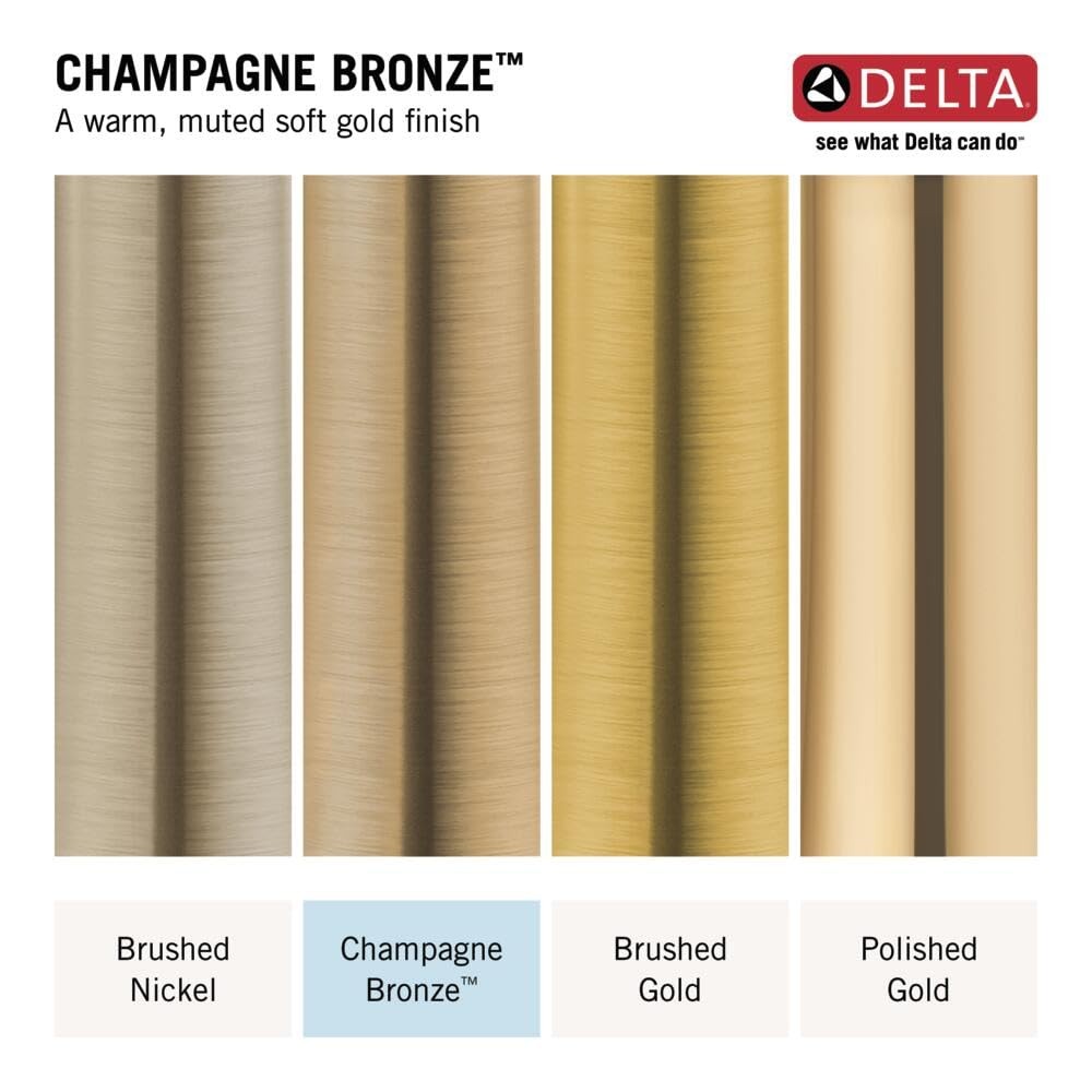 Delta Renaldi Brushed Gold Kitchen Faucet with Pull Down Sprayer Bridge 3 Hole