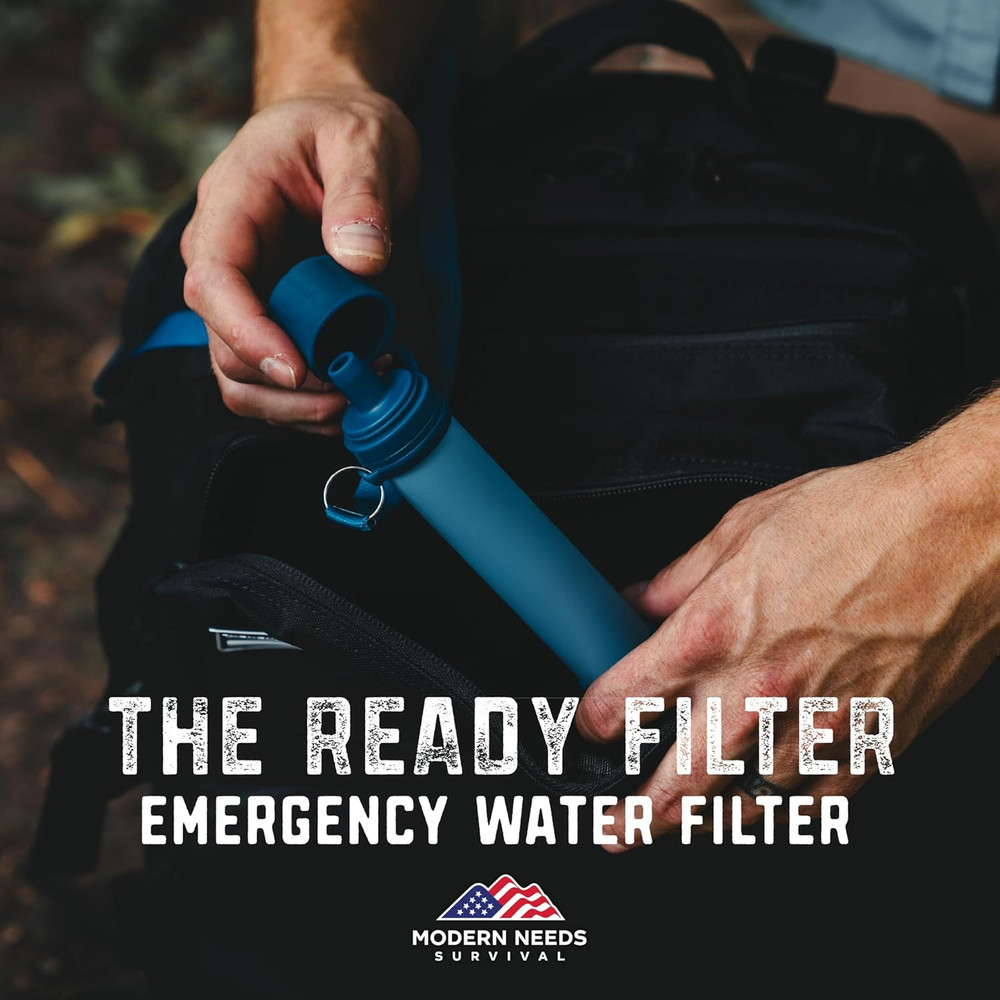 MODERN NEEDS Ready Filter Personal Water Filter Straw | Backpacking Water Filter