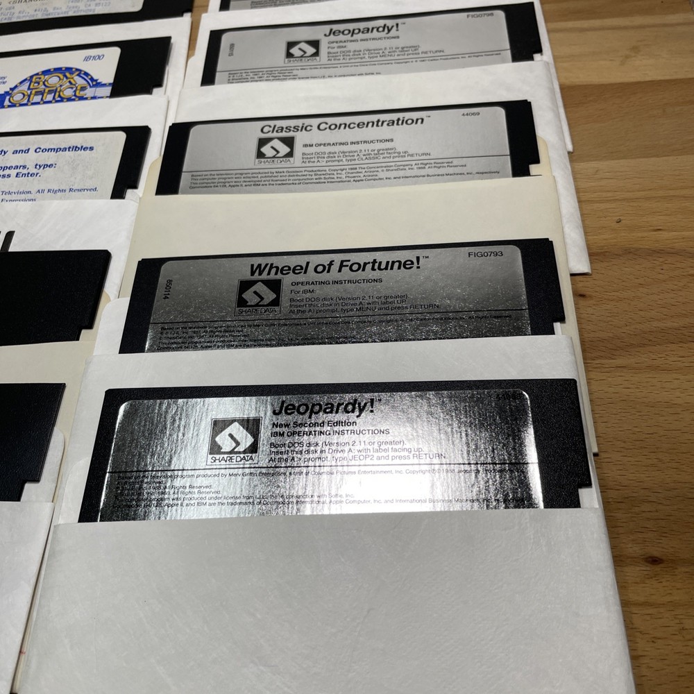 Vintage Mini Floppy Disk Games