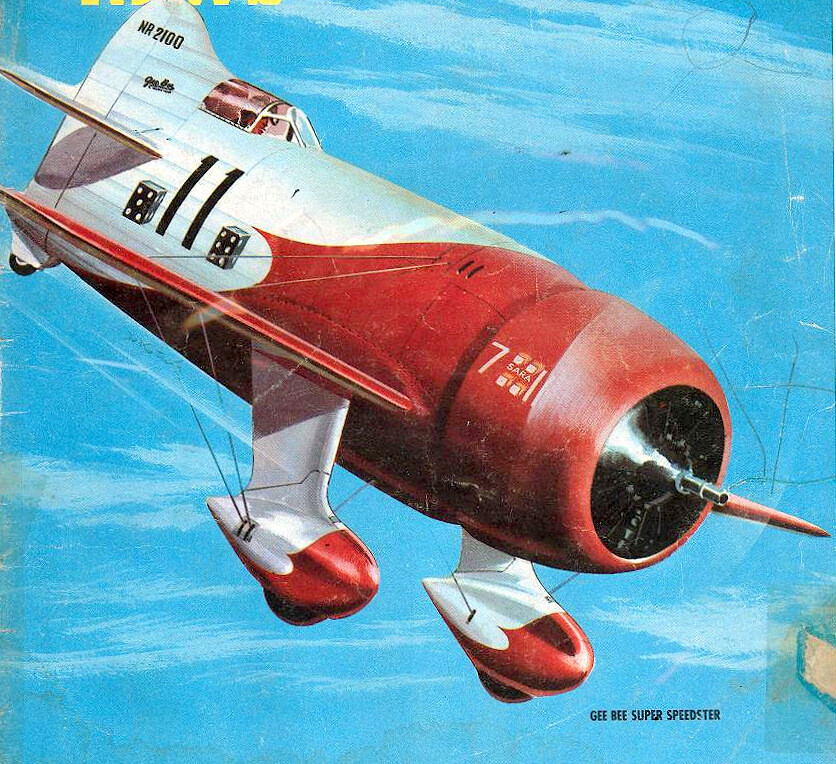GEE BEE R-1 PLAN + CONSTRUCTION ARTICLE to Build a 28" UC Scale Model Airplane