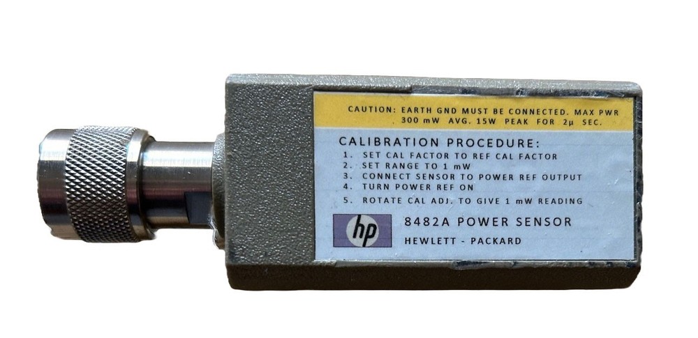 Hewlett Packard/ HP 8482A Power Sensor/ Calibrated with Data/ Includes NEW Cable