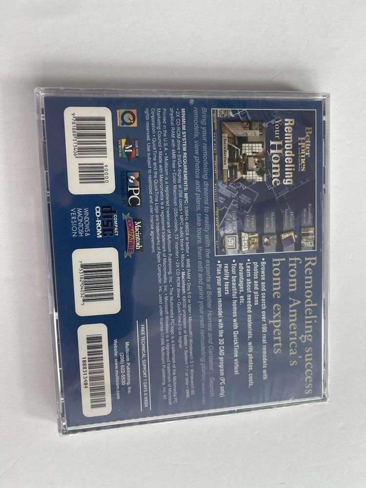 Better Homes Remodeling Your Home PC CD ROM Software Brand New