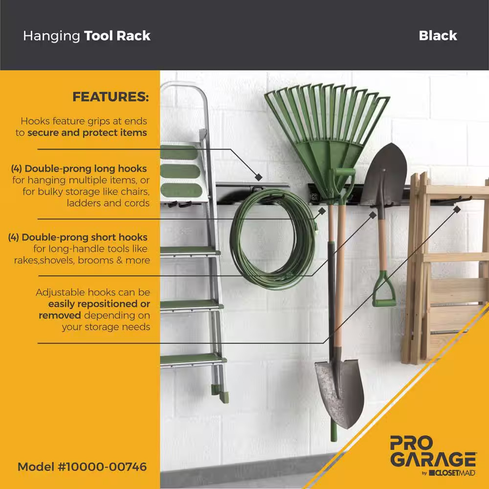 Progarage 32 In. L Garage Hanging Track Storage System (2-Pack)