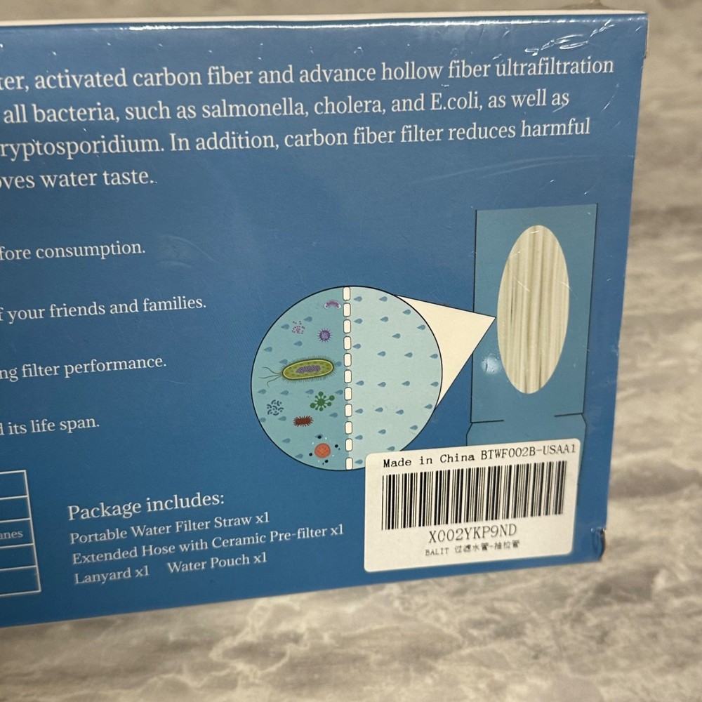 Balit Portable Water Filter Straw Lifestraws