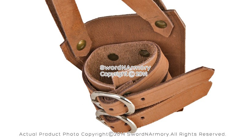 Brown Leather Broadsword Frog