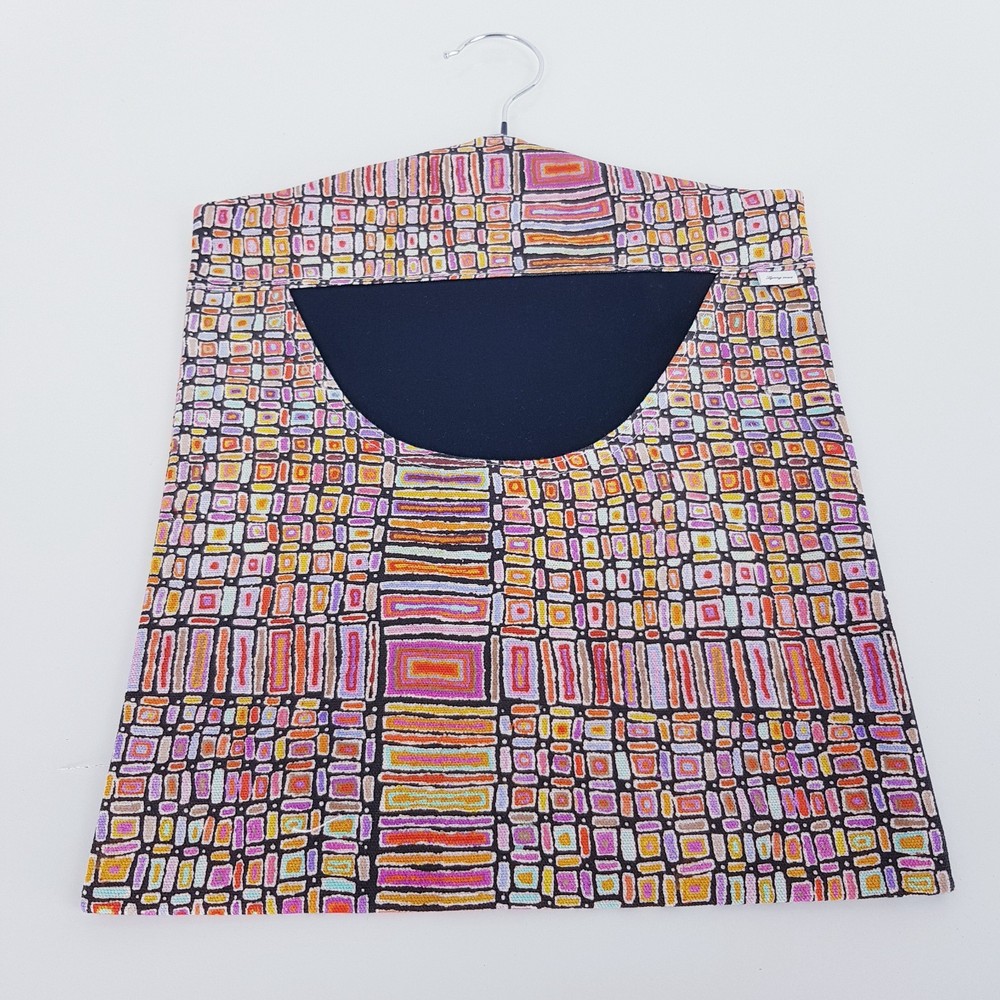 Peg Bag Handmade Multi-Coloured Abstract Print Lined Laundry Clothes Peg Holder