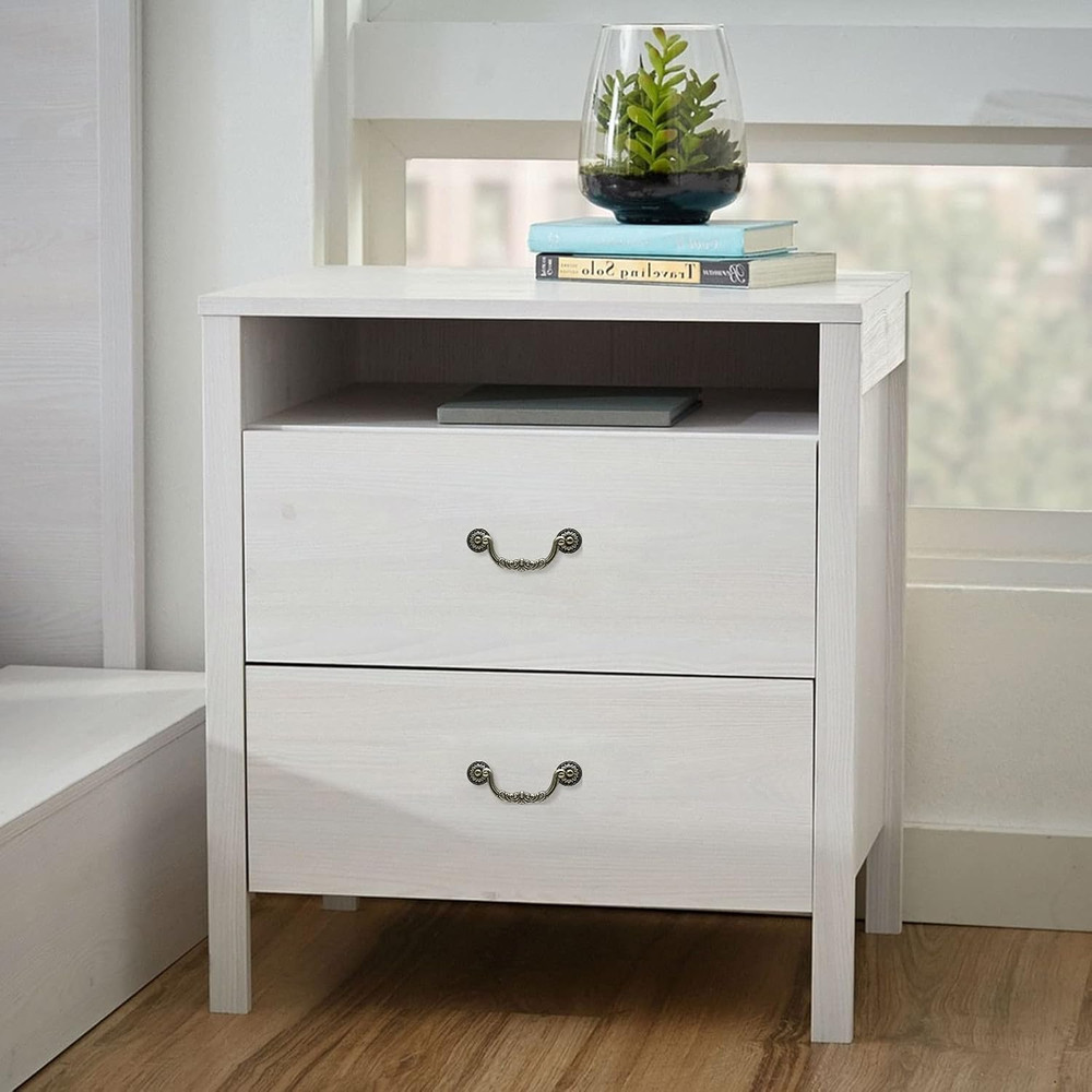 4 Pcs 5 Inch Bail Handle Drop Pulls Vintage Drop Bail Drawer Pulls Antique Bronz